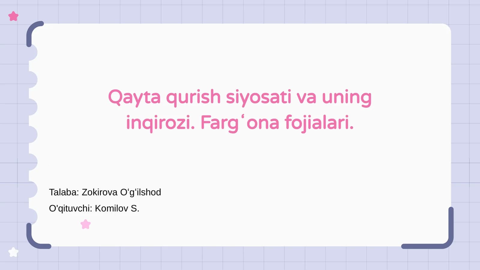 Qayta Qurish Siyosati va Uning Inqirozi