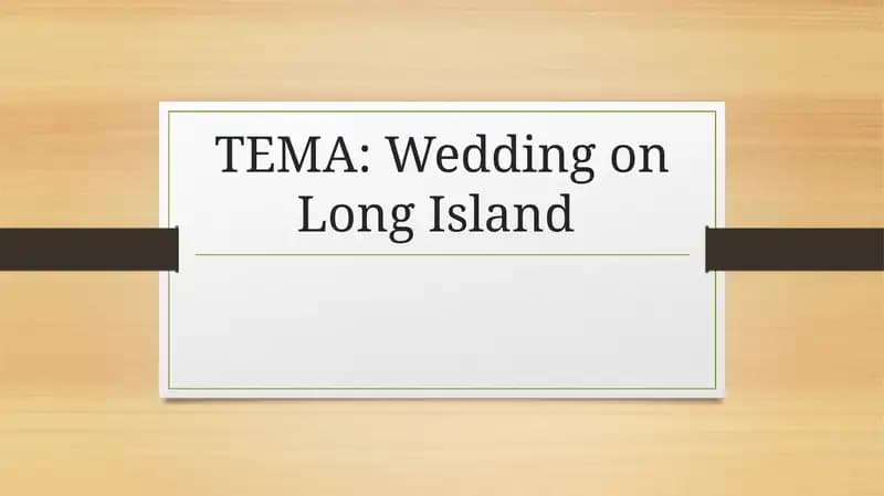 Wedding on Long Island