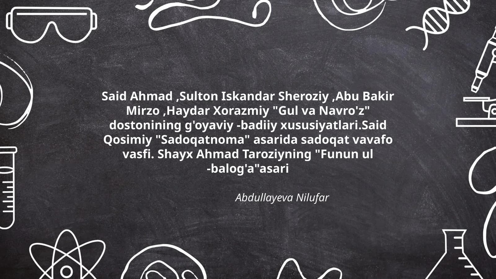 "Gul va Navro'z" dostonining g'oyaviy -badiiy xususiyatlari