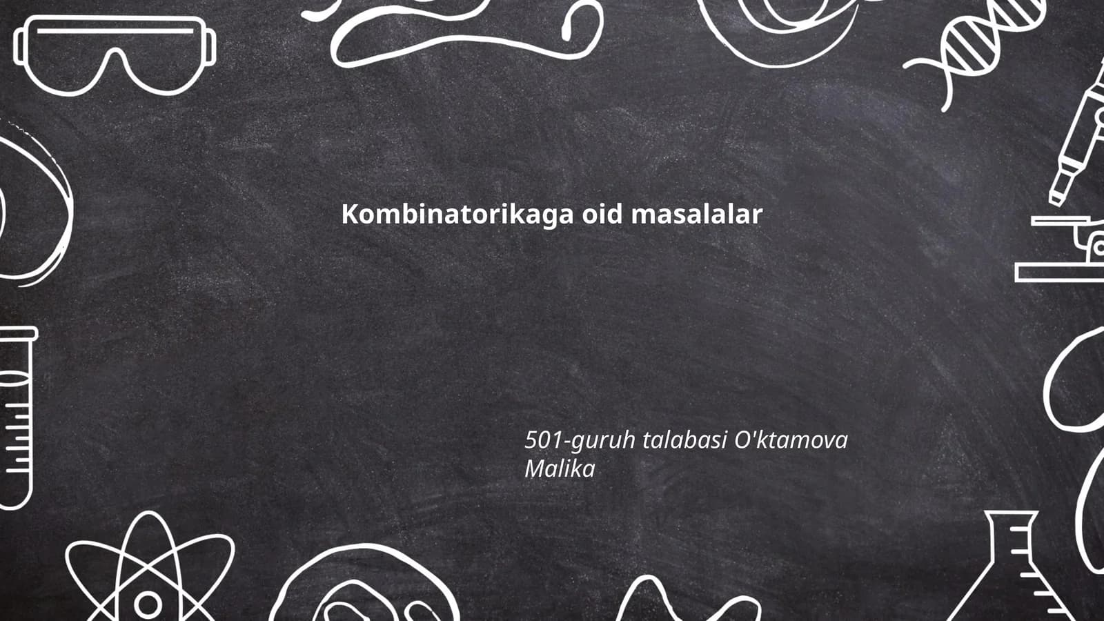 Kombinatorikaga oid masalalar