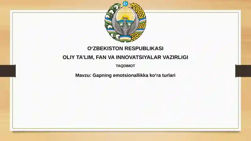 Emotsionallik bo'yicha hiqildoqning turlari