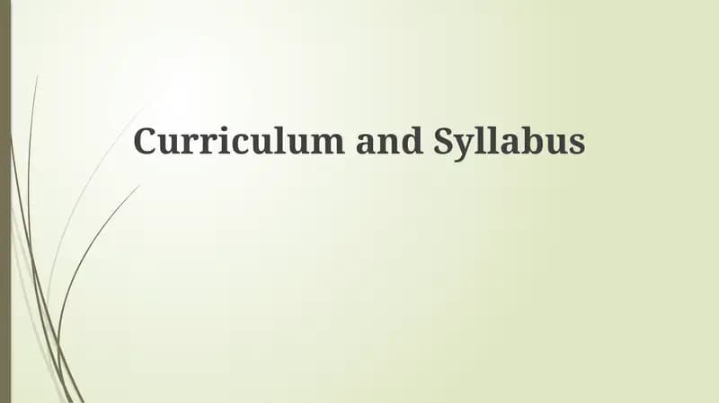 Syllabus Structure: Practical Implications and Applications