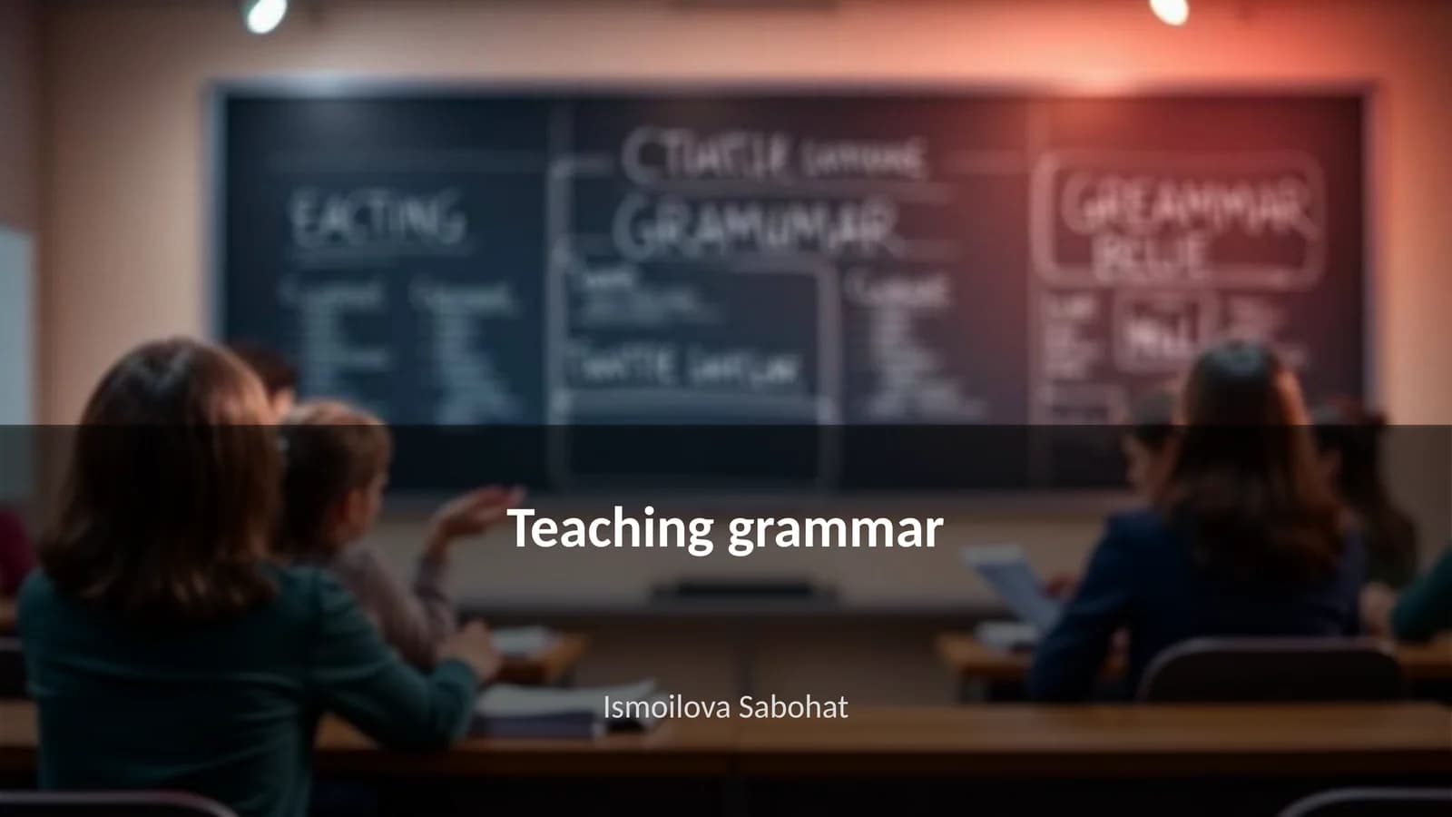 O'qitish grammatikasi