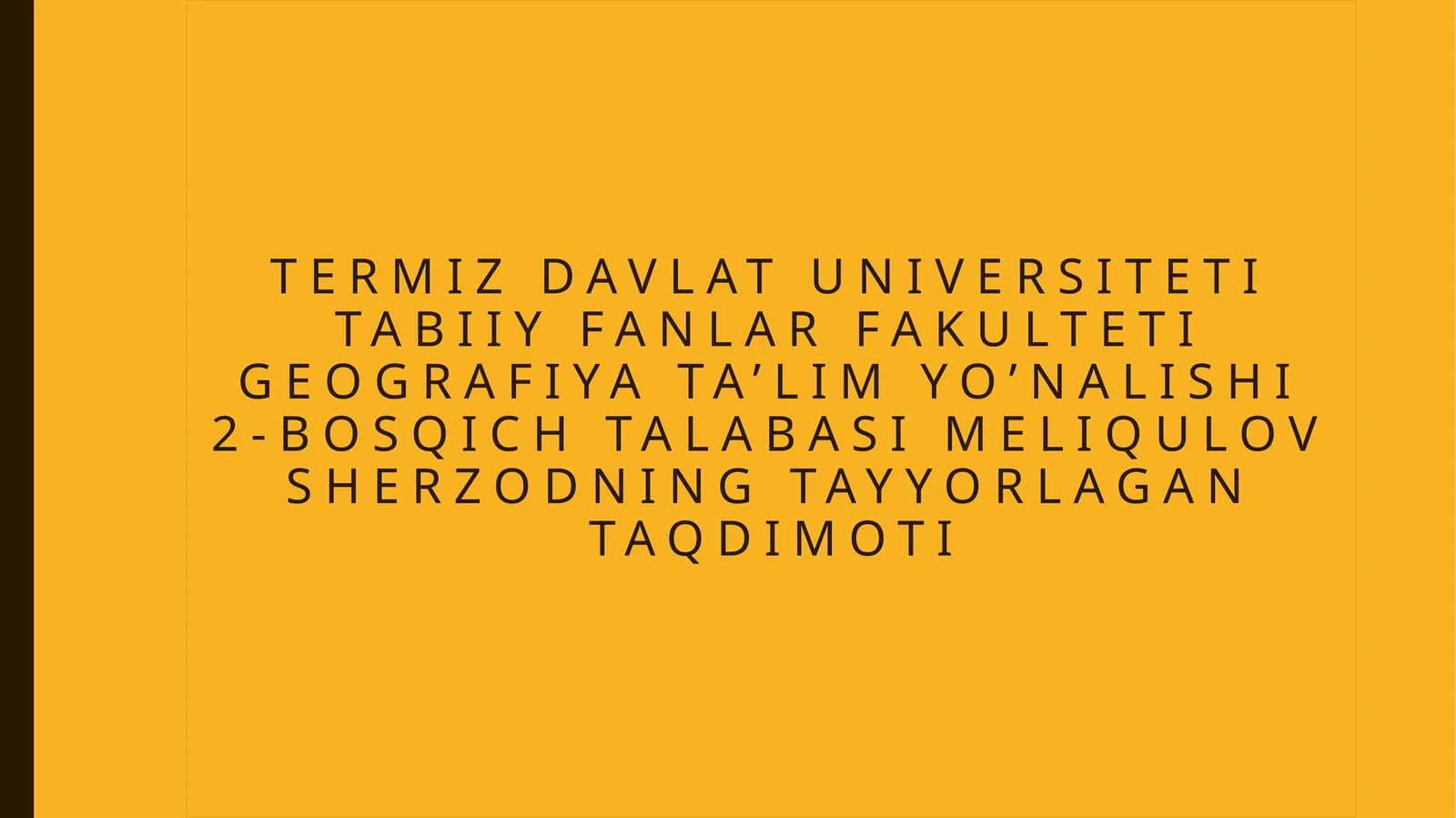 Geografik xaritalar da hodisalar nikartografik tasvirlash usullarini o‘rganish
