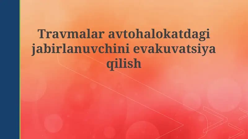 Travmalar avtohalokatda gijabr