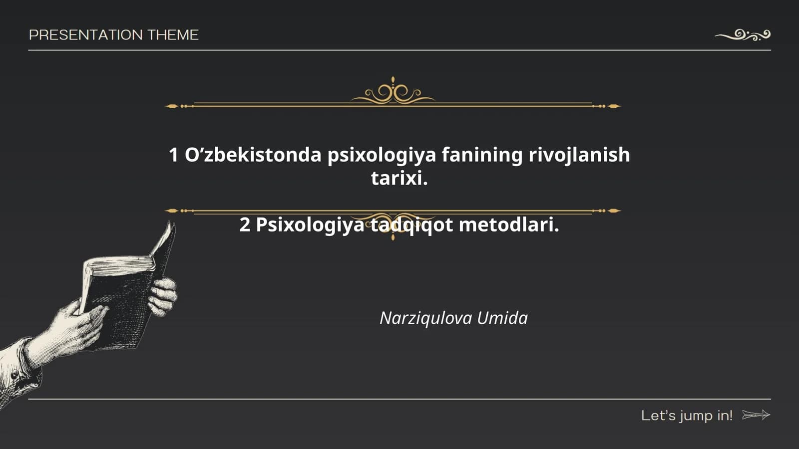 O’zbekistonda psixologiya fanining rivojlanish tarixi