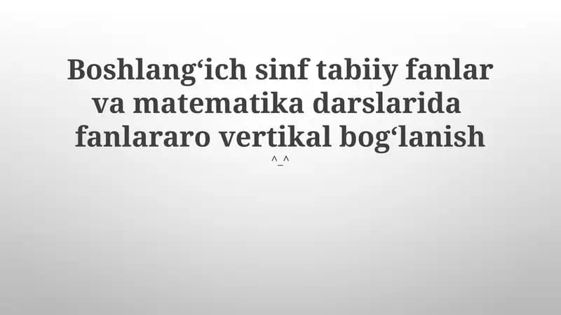 Fandlararo loyihalar: Haqiqiy hayotdagi qo'llanmalar