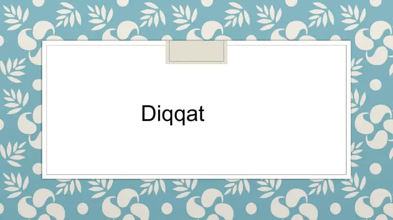 Diqqatning Fiziologik Asoslari