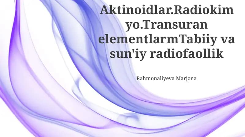 Aktinoidlar