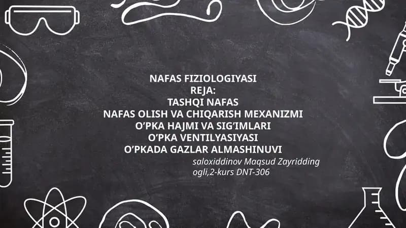 NAFAS FIZIOLOGIYASI