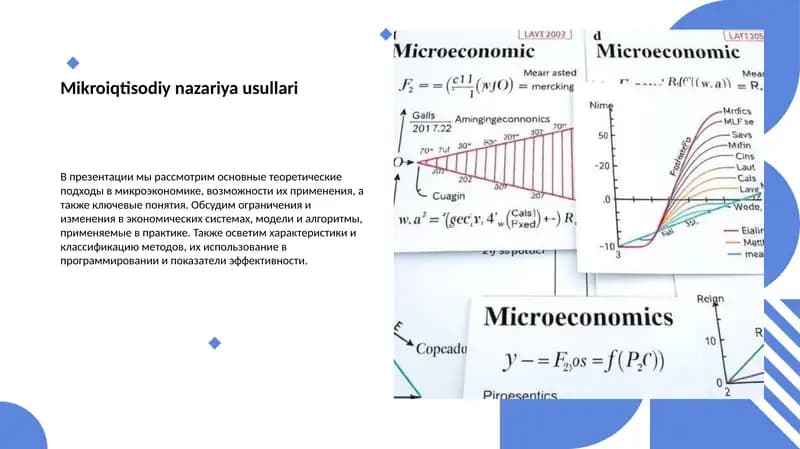 Mikroiqtisodiy nazariya usullari