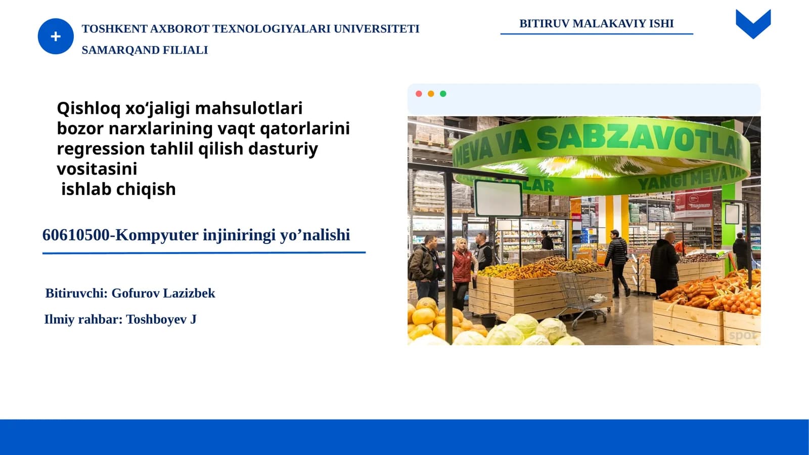 Qishloq xo‘jaligi mahsulotlari bozor narxlari