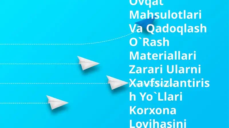 Sintetik Oziq-Ovqat Mahsulotlari Va Qadoqlash O`Rash Materiallari Zarari Ularni Xavfsizlantirish Yo`Llari Korxona Loyihasi