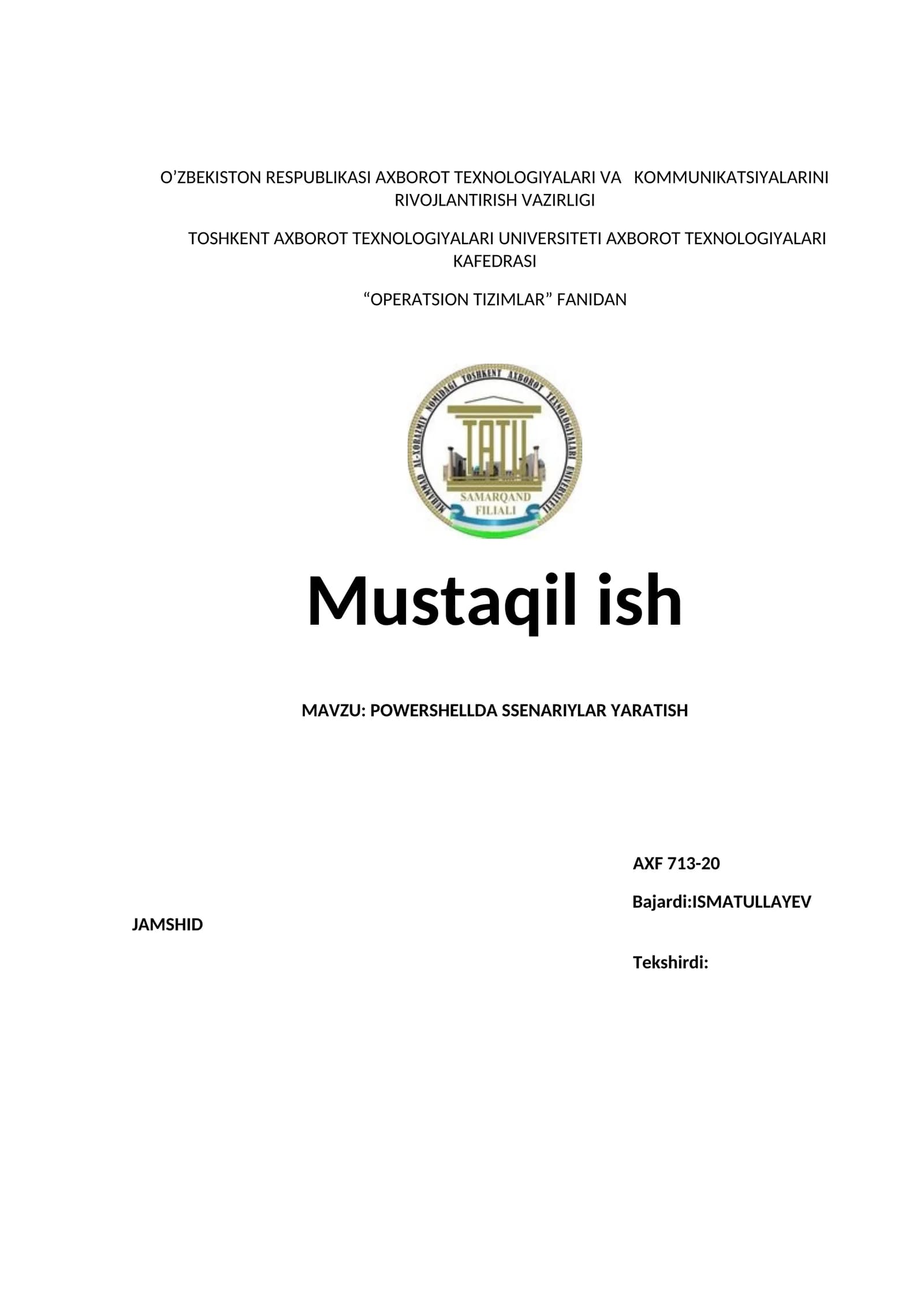 POWERSHELLDA SSENARIYLAR YARATISH