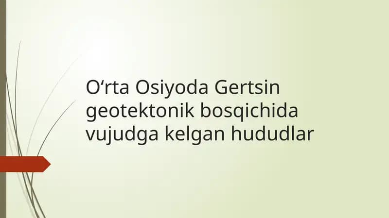 Gertsingeotektonik bosqichi