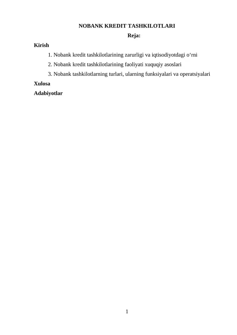 Nobank Kredit Tashkilotlari