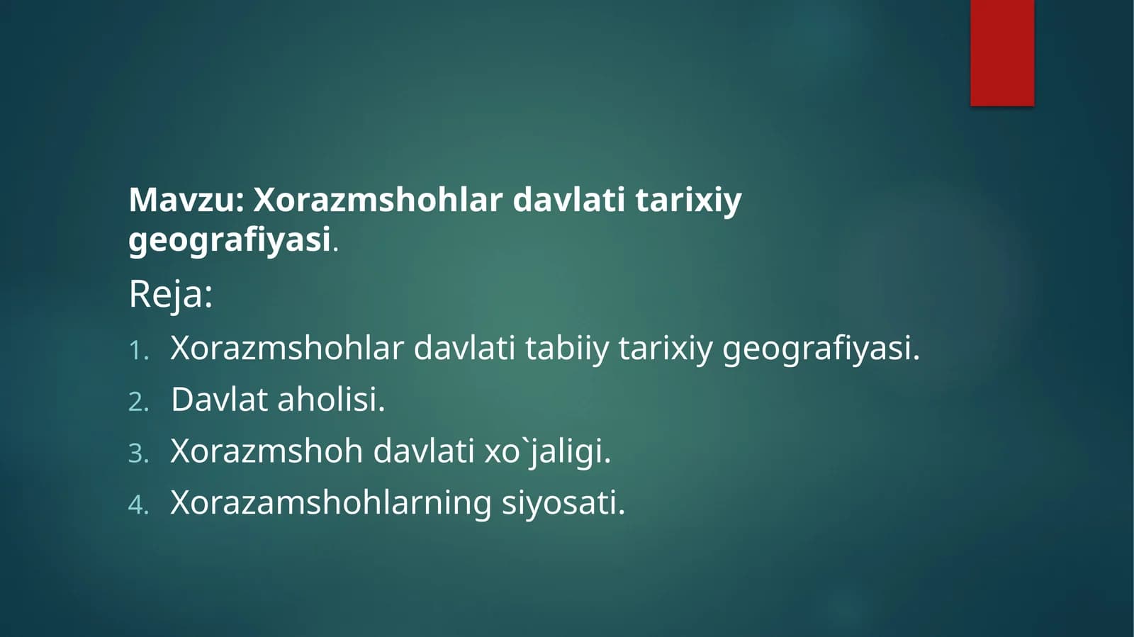 Xorazmshohlar davlati tarixiy geografiyasi