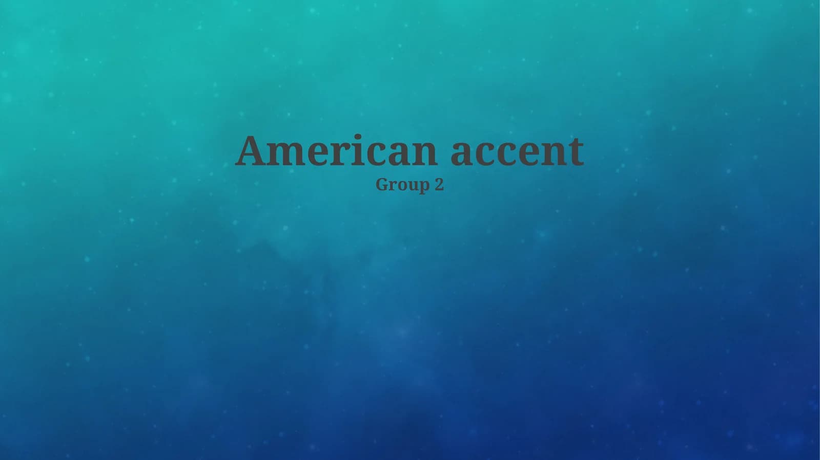 The Sounds of American English: A Phonetic Overview