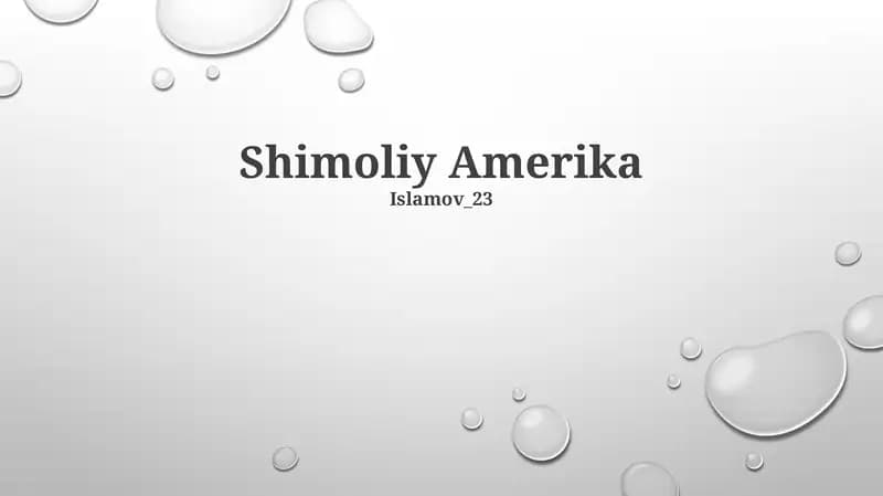 Shimoliy Amerika