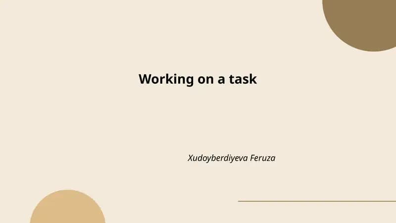 Task Planning