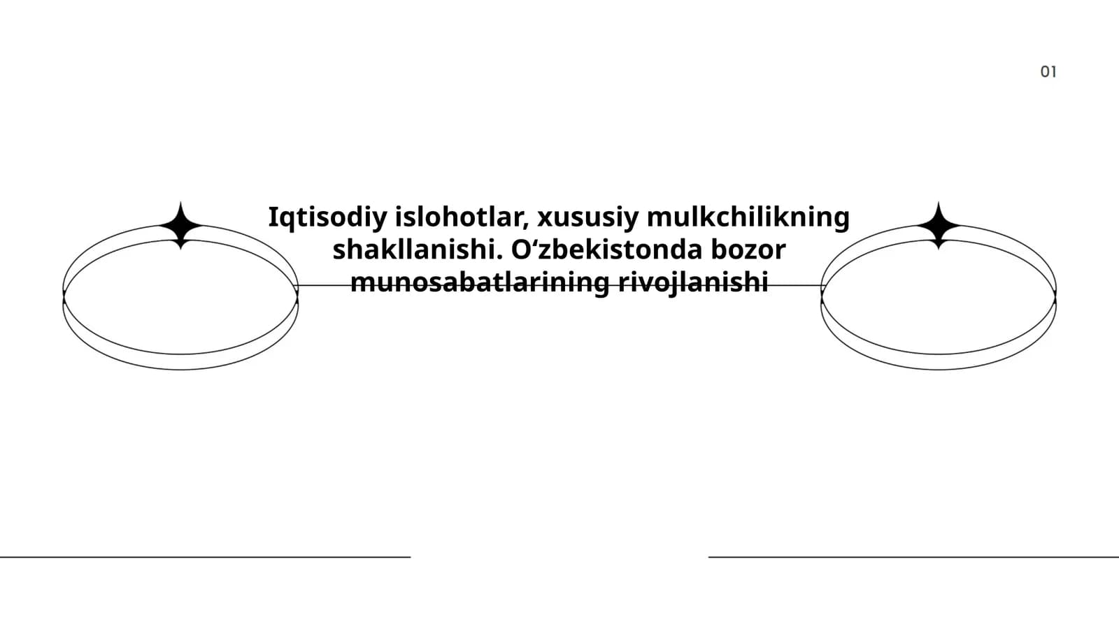 Iqtisodiy islohotlar, xususiy mulkchilikning shakllanishi. Oʻzbekistonda bozor munosabatlarining rivojlanishi