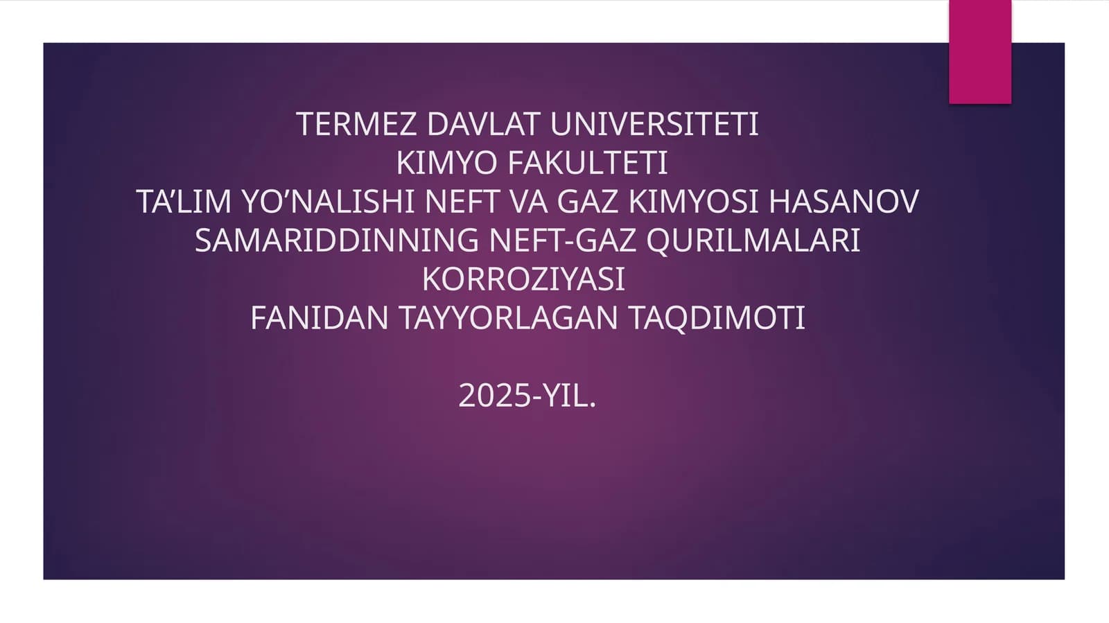Korroziyaning Gʻoyalari: Korroziya va uning so`nash shakllari