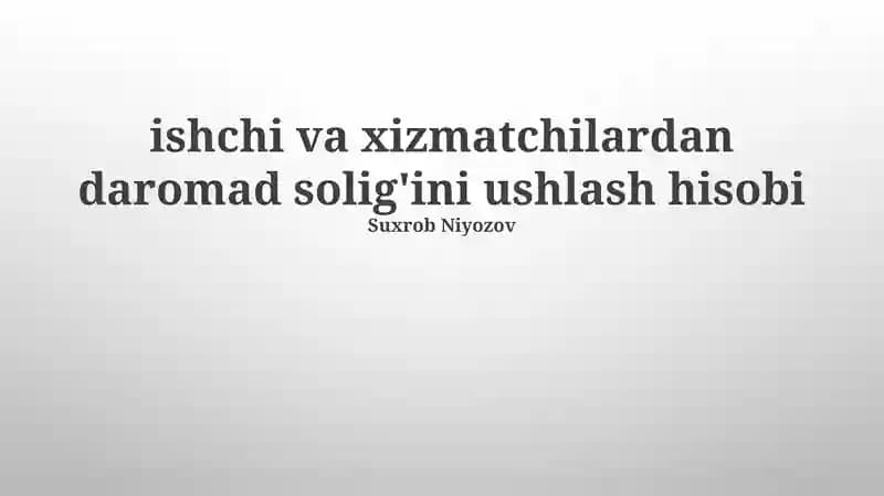 Ijtimoiy ta'minot va Tibbiy sug'urta soliqlari