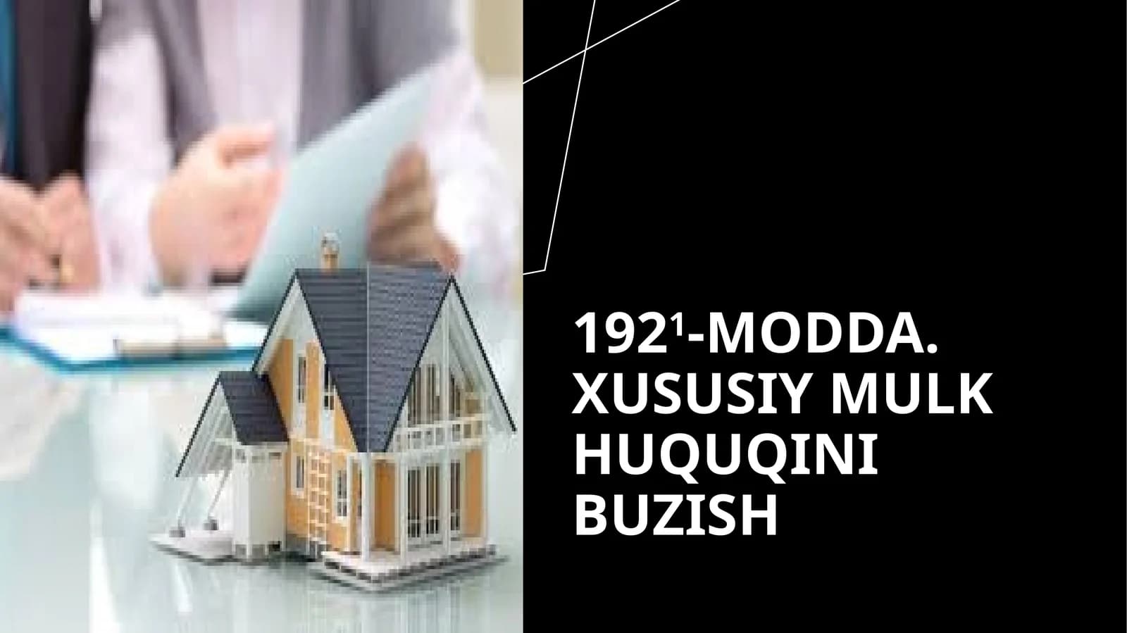 Xususiy Mulk Huquqini Buzish