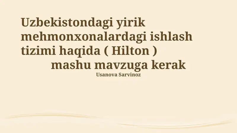 Mehnatni tashkil etish tizimi