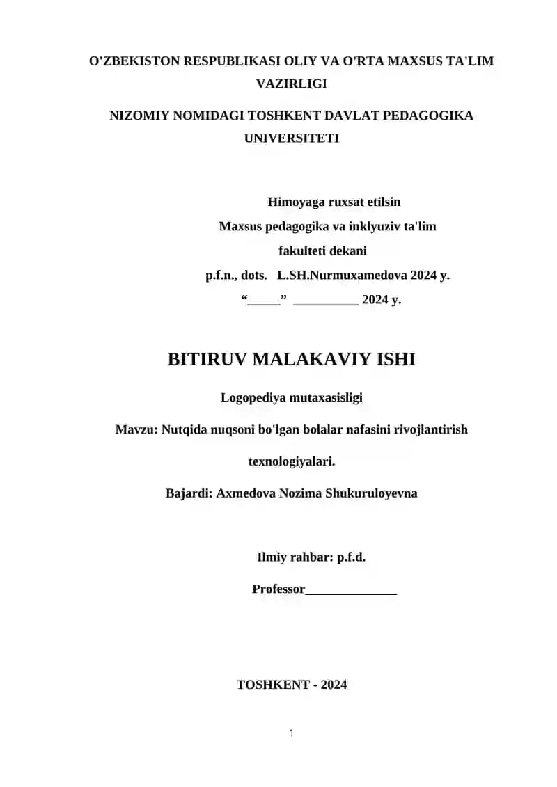 Logopediya mutaxasisligi