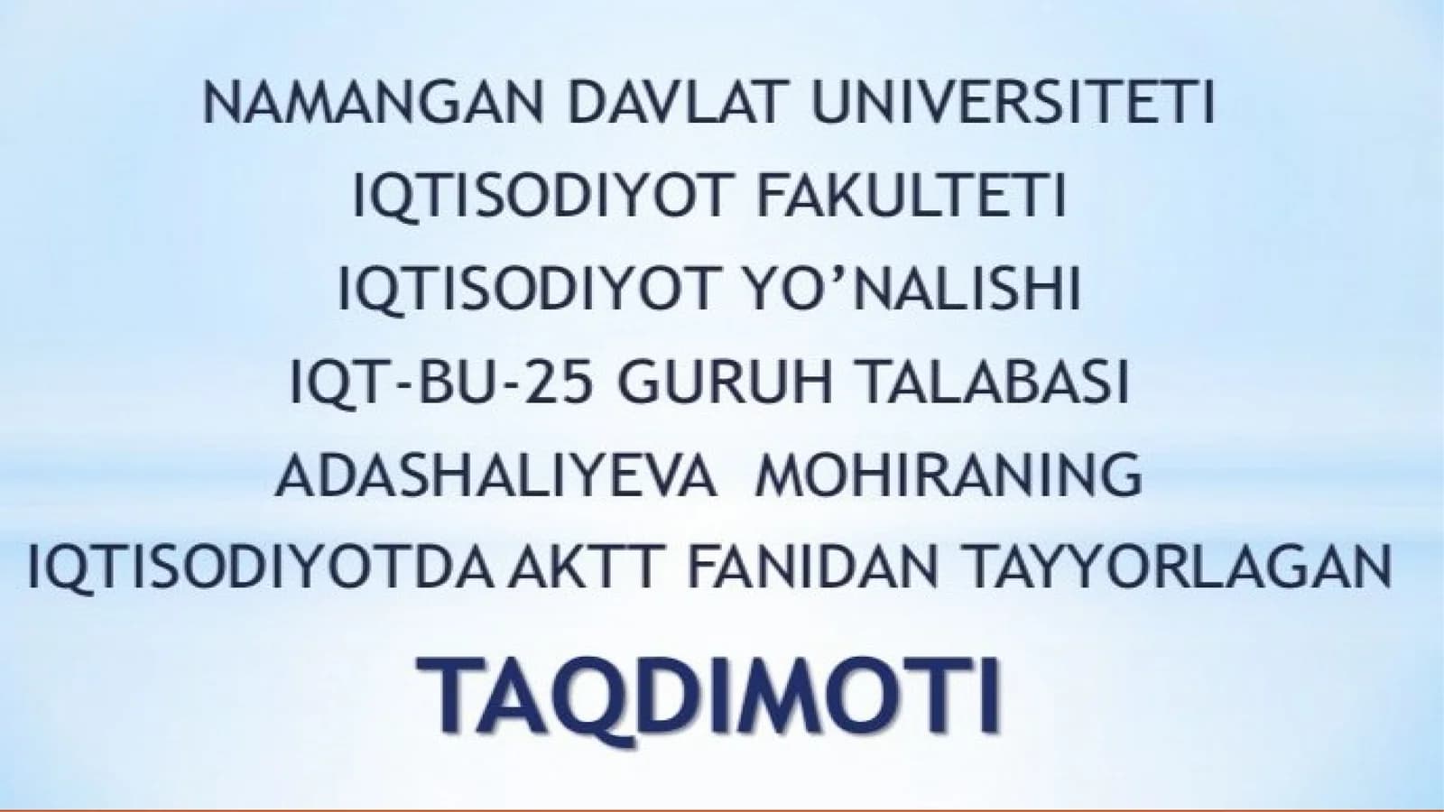 Bulutli texnologiyalar va ular bilan ishlash