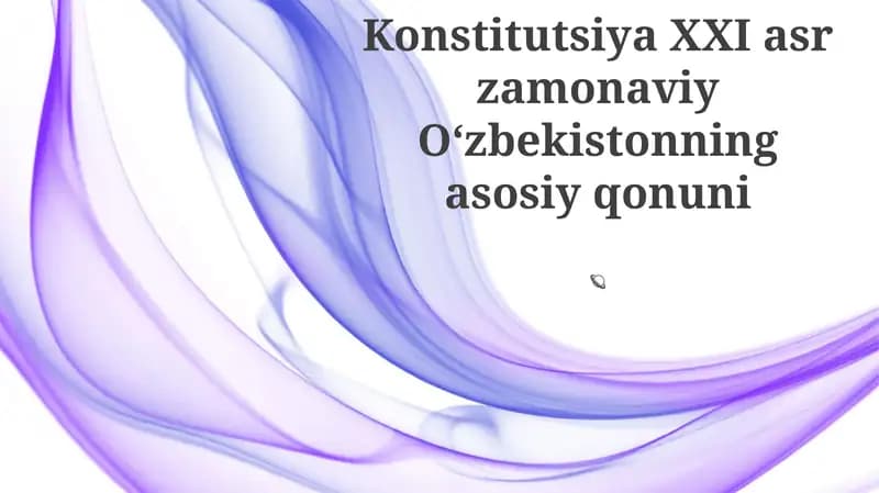 Oʻzbekistonning 2019-yilgi Konstitutsiyasi