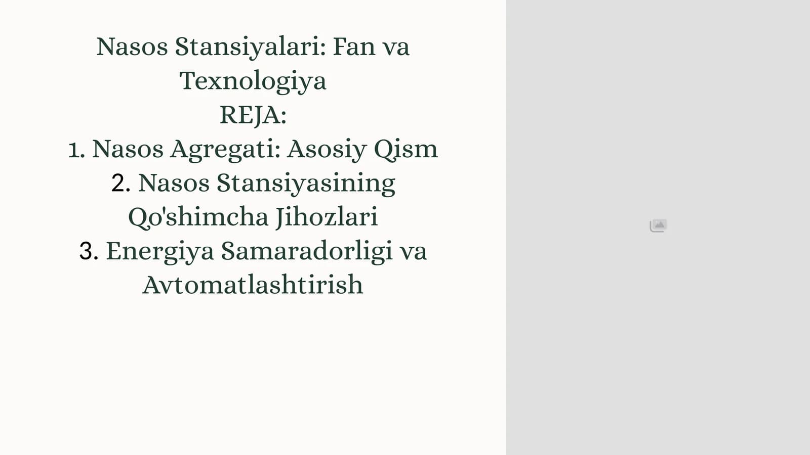 Nasos Stansiyalari: Fan va Texnologiya