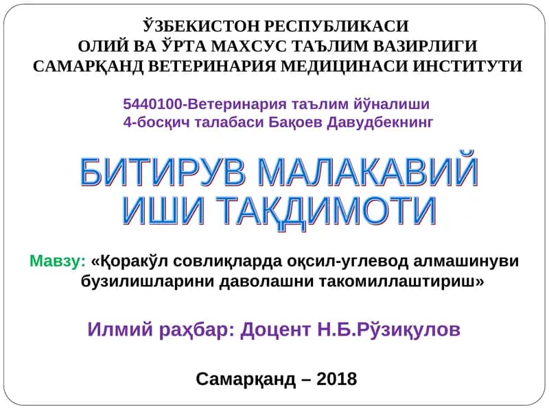 Иш тақдимоти