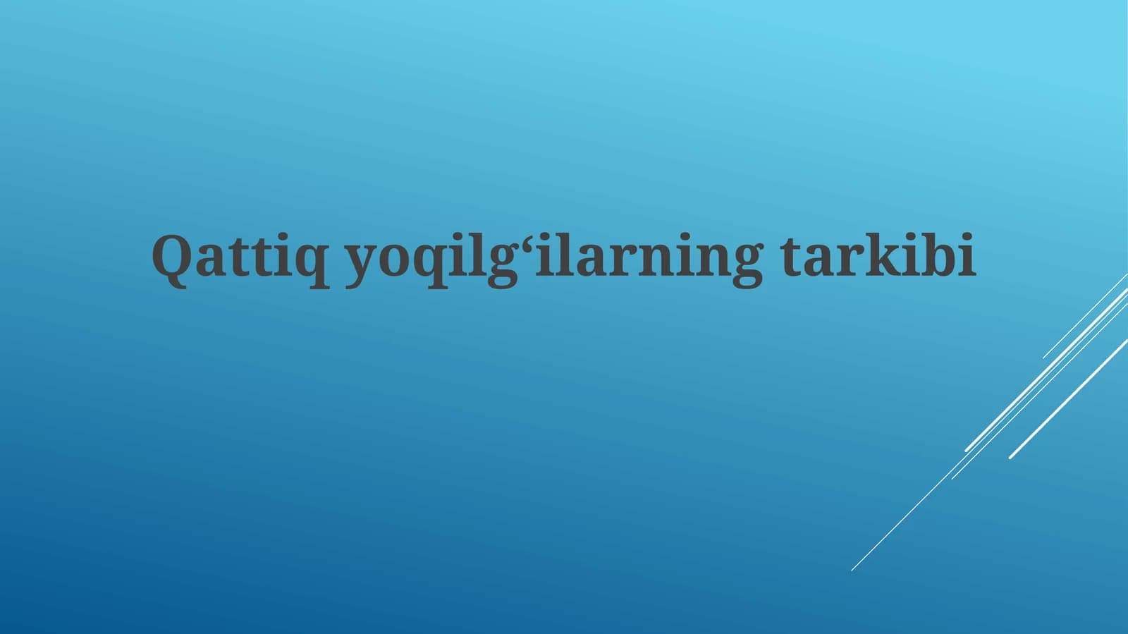 Qattiqyoqilgʻilarningtarkibi