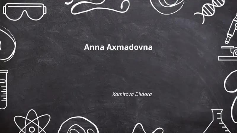 Биография Анны Ахматовой