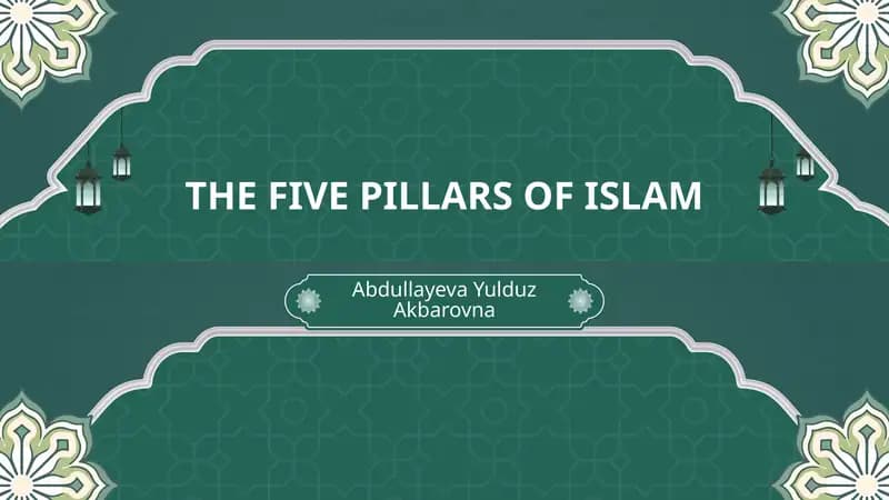 THE FIVE PILLARS OF ISLAM