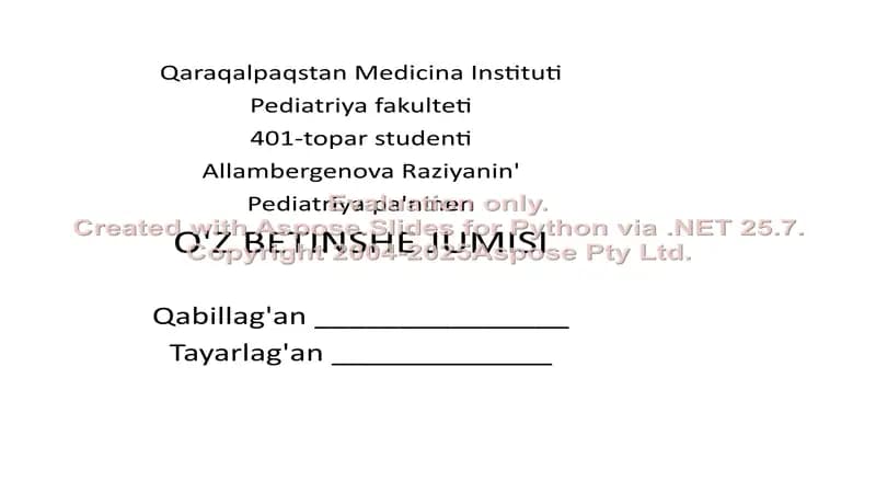 Balalarda ótkir júrek jetispewshiligi