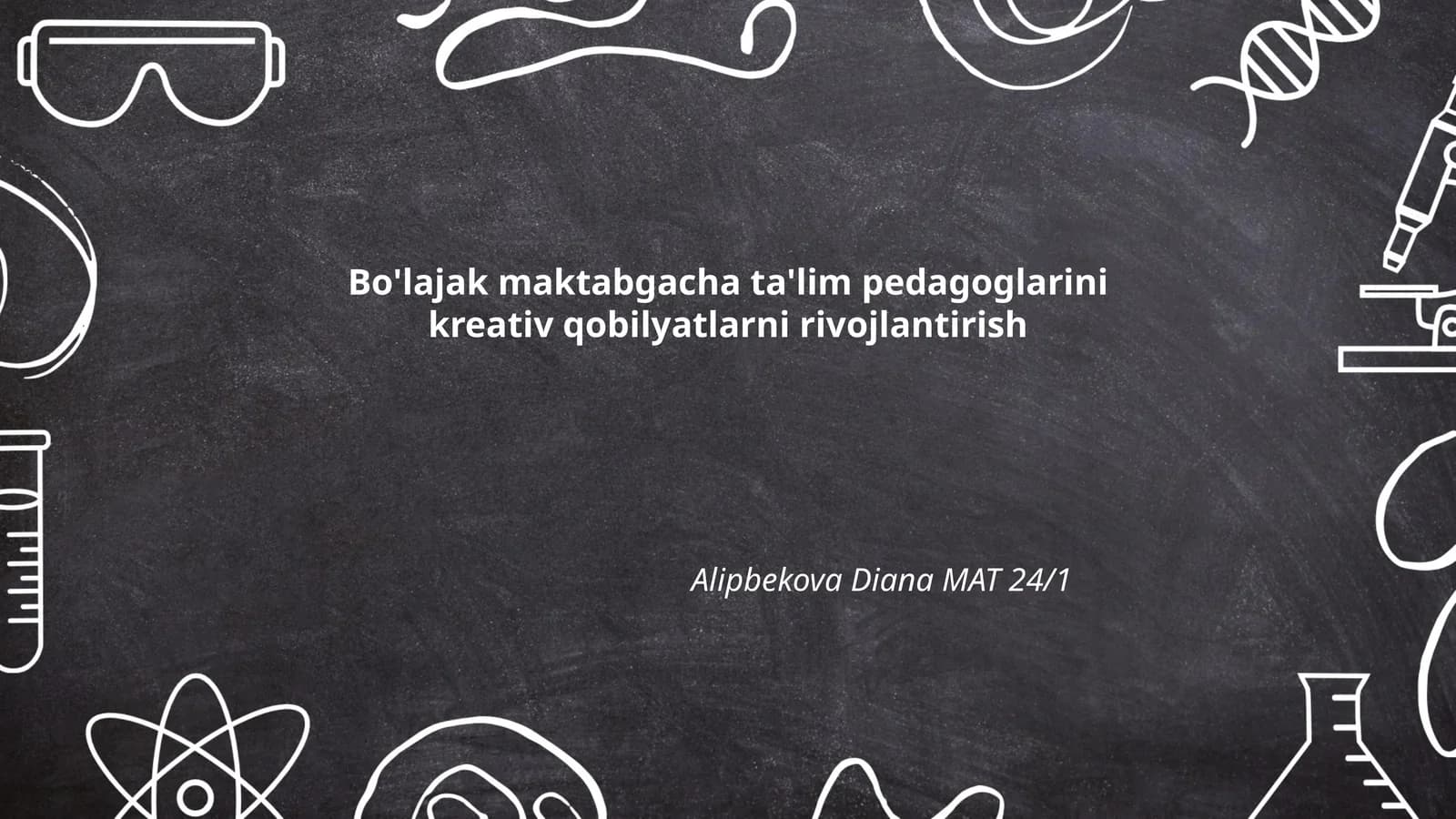 Bo'lajak maktabgacha ta'lim pedagoglarini kreativ qobilyatlarni rivojlantirish