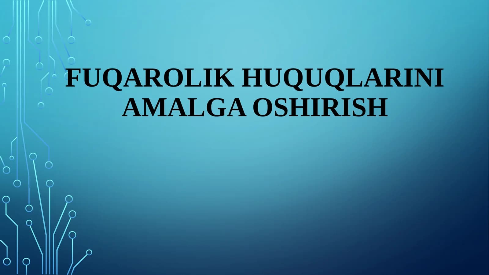 Fuqarolik huquqlarining amalga oshirilishi