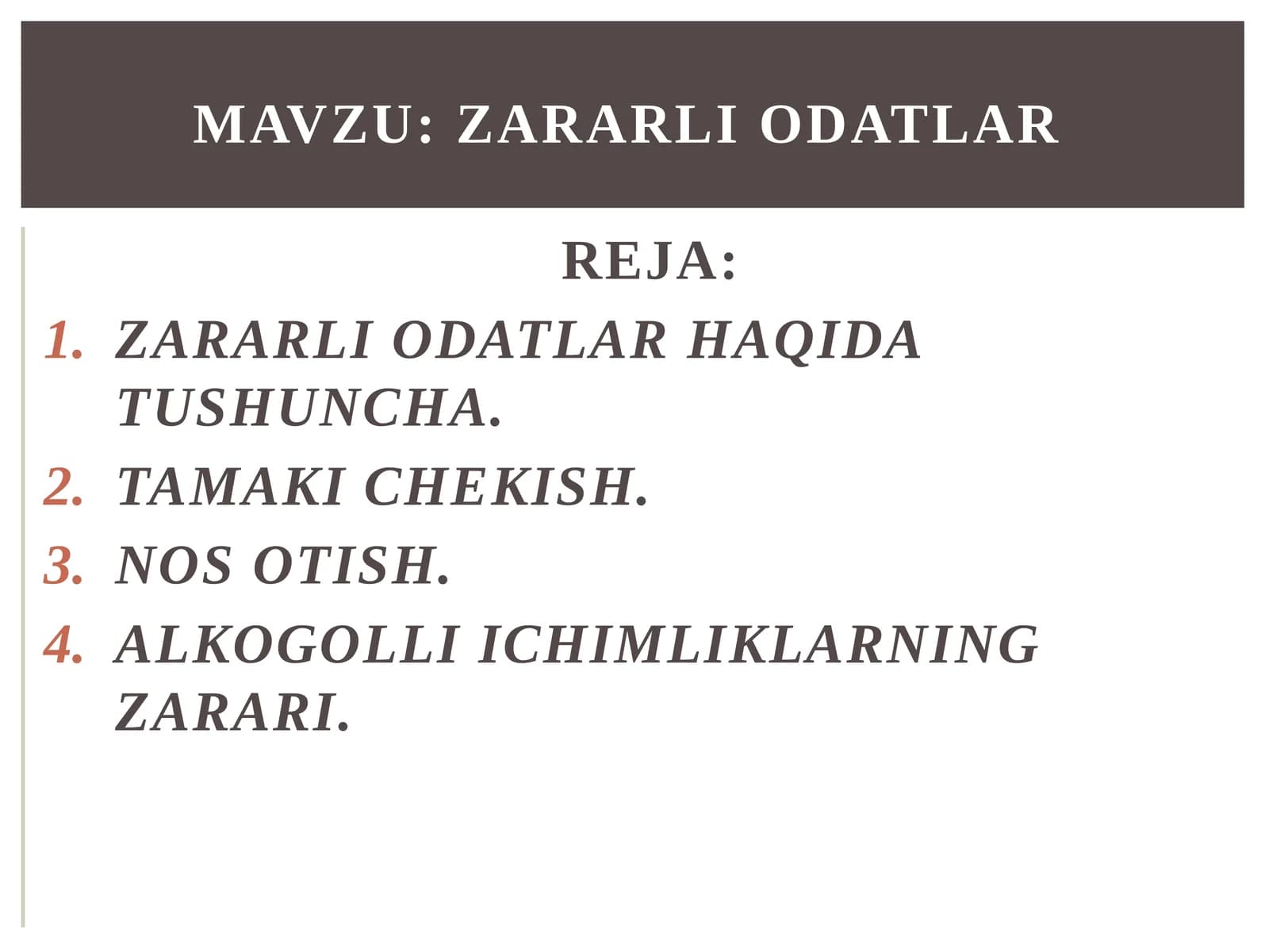 Zararli odatlar