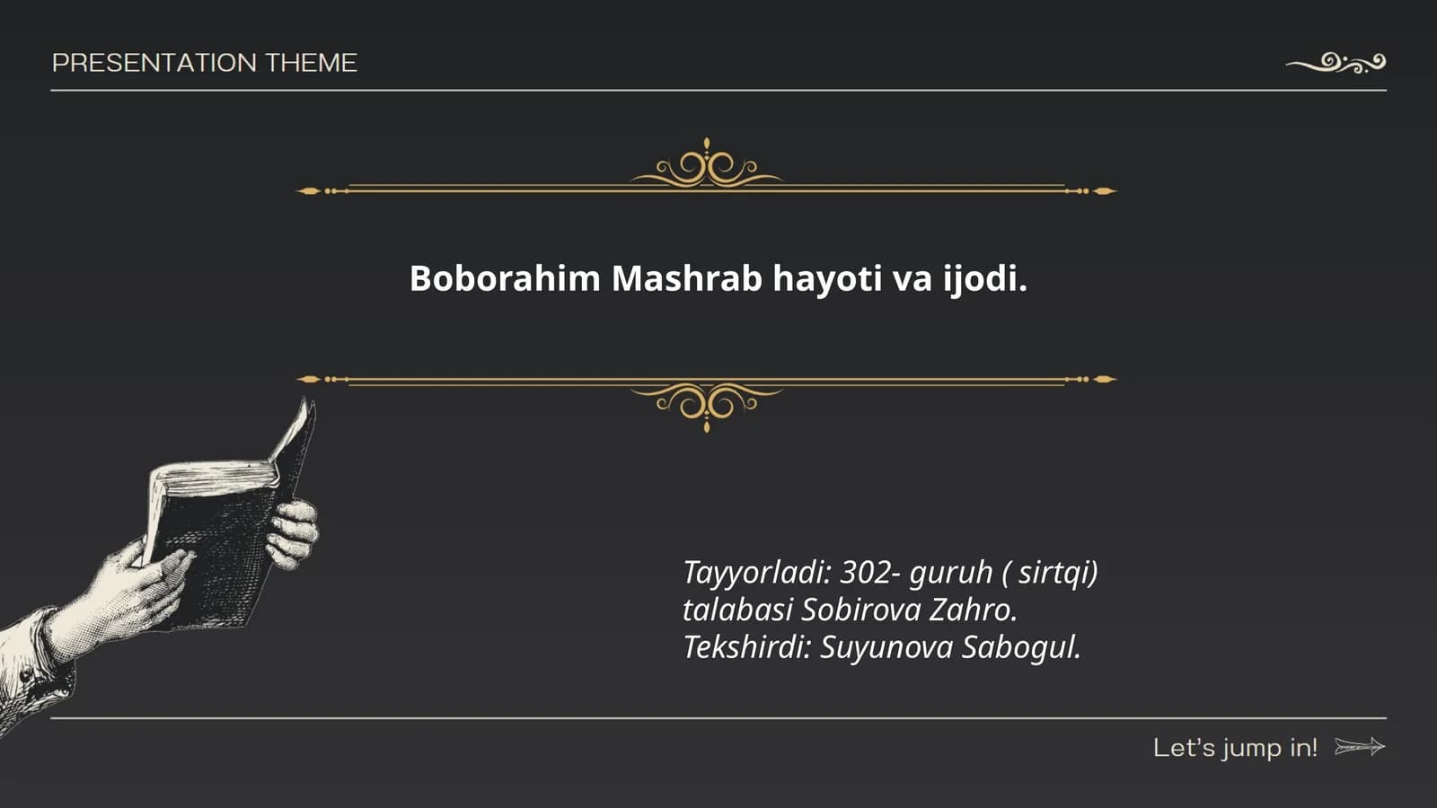 Boborahim Mashrab hayoti va ijodi