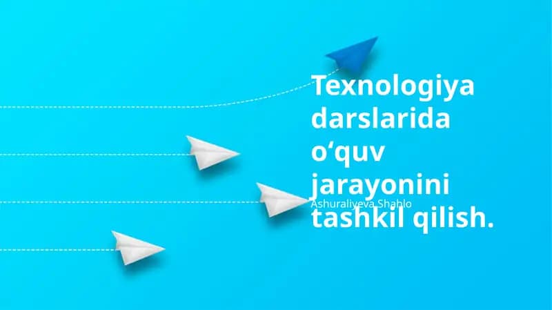 Zamonaviy Texnologiyalarni Dars Jarayoniga Integratsiya Qilish