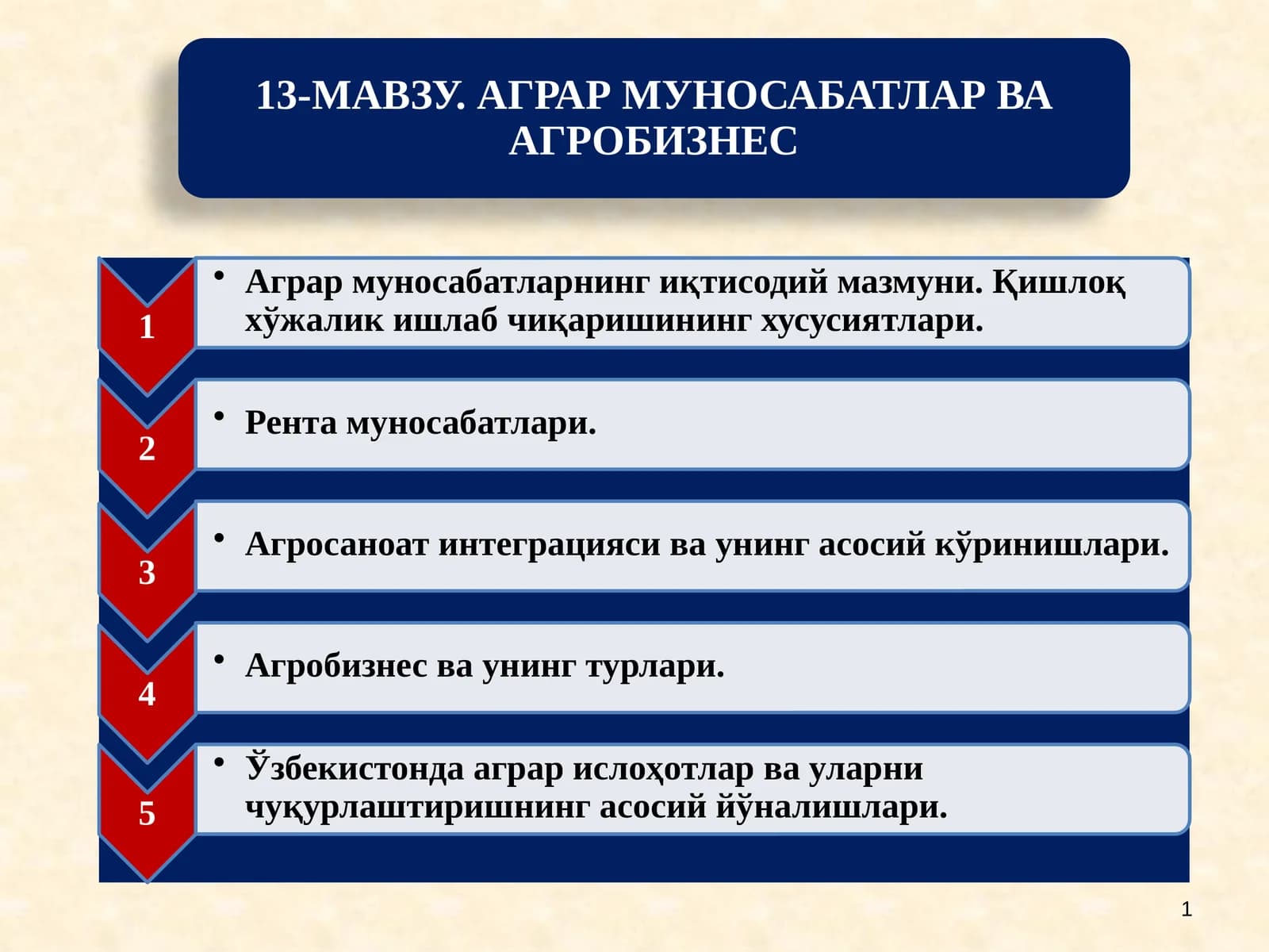 Аграр муносабатлар