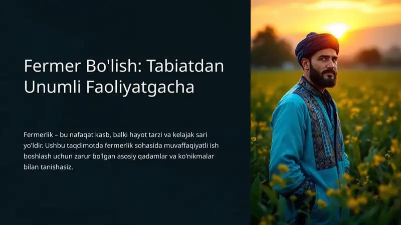 Fermerlikning Zamonaviy Ahamiyati
