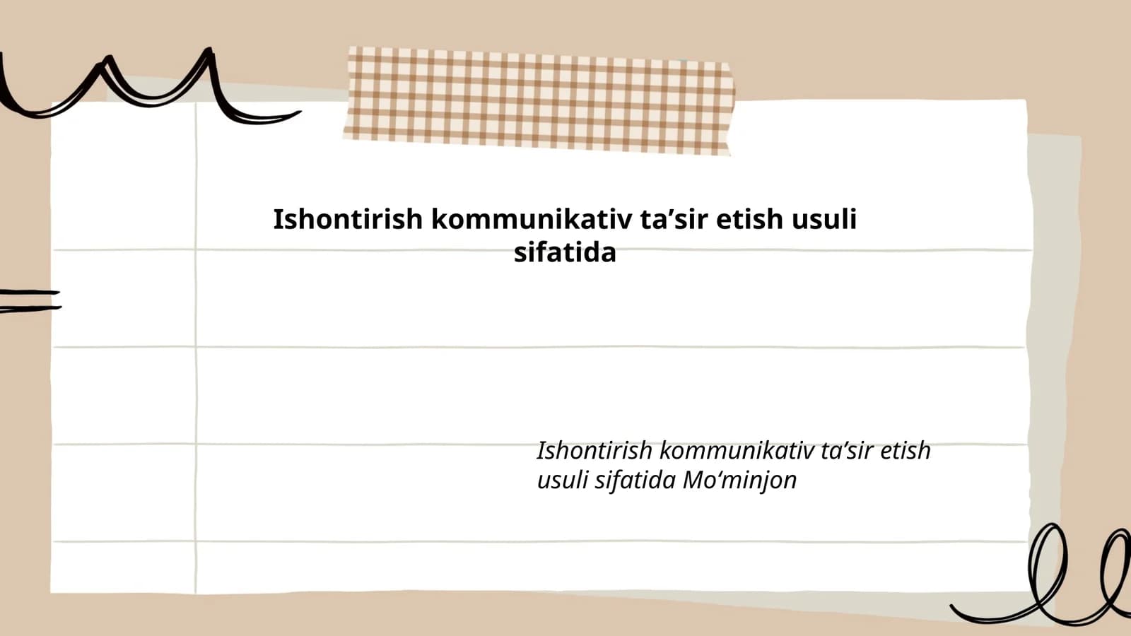 Ishontirish kommunikativ taʼsir etishning nazariy asoslari