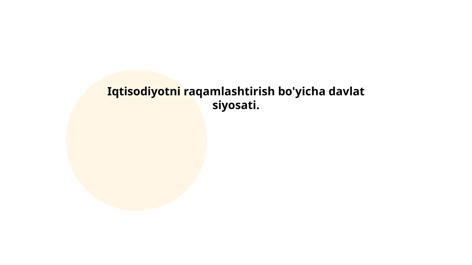 Raqamlashtirish siyosati va strategik rejalashtirish