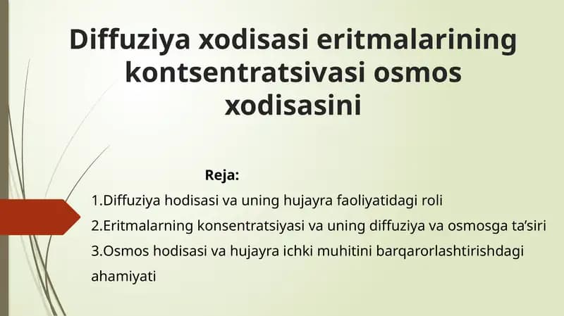 Hujayra hayotiy faoliyatini davom ettirishi