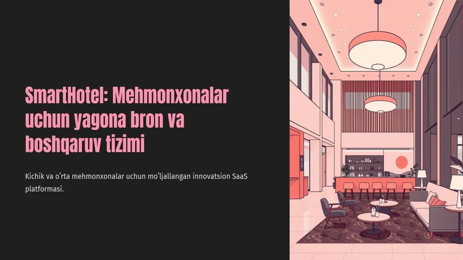 mehmonxonalar uchun bron tizimi