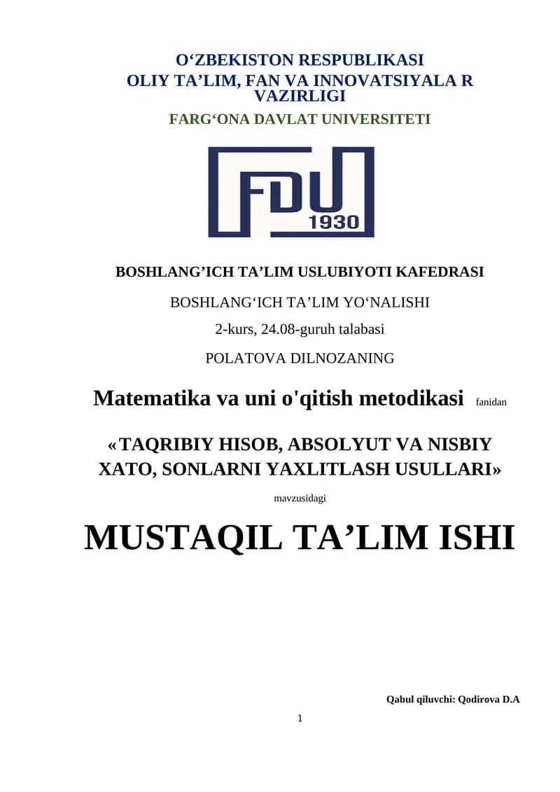 Taqribiy hisob, Absolyut va nisbiy xato, Sonlarni yaxlitlash usullari